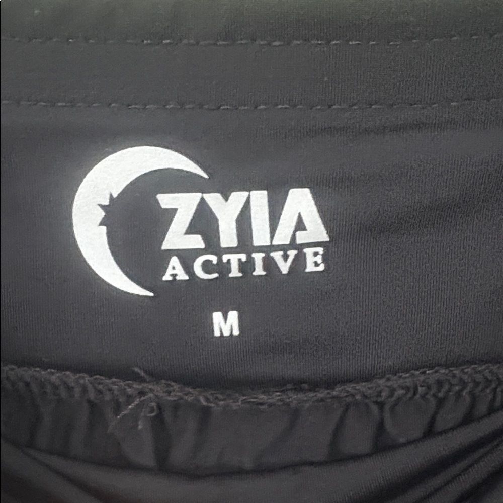 NWT Zyia Active Black Jogger Pants Lightweight Thin Nylon Blend Sz M - Picture 3 of 6